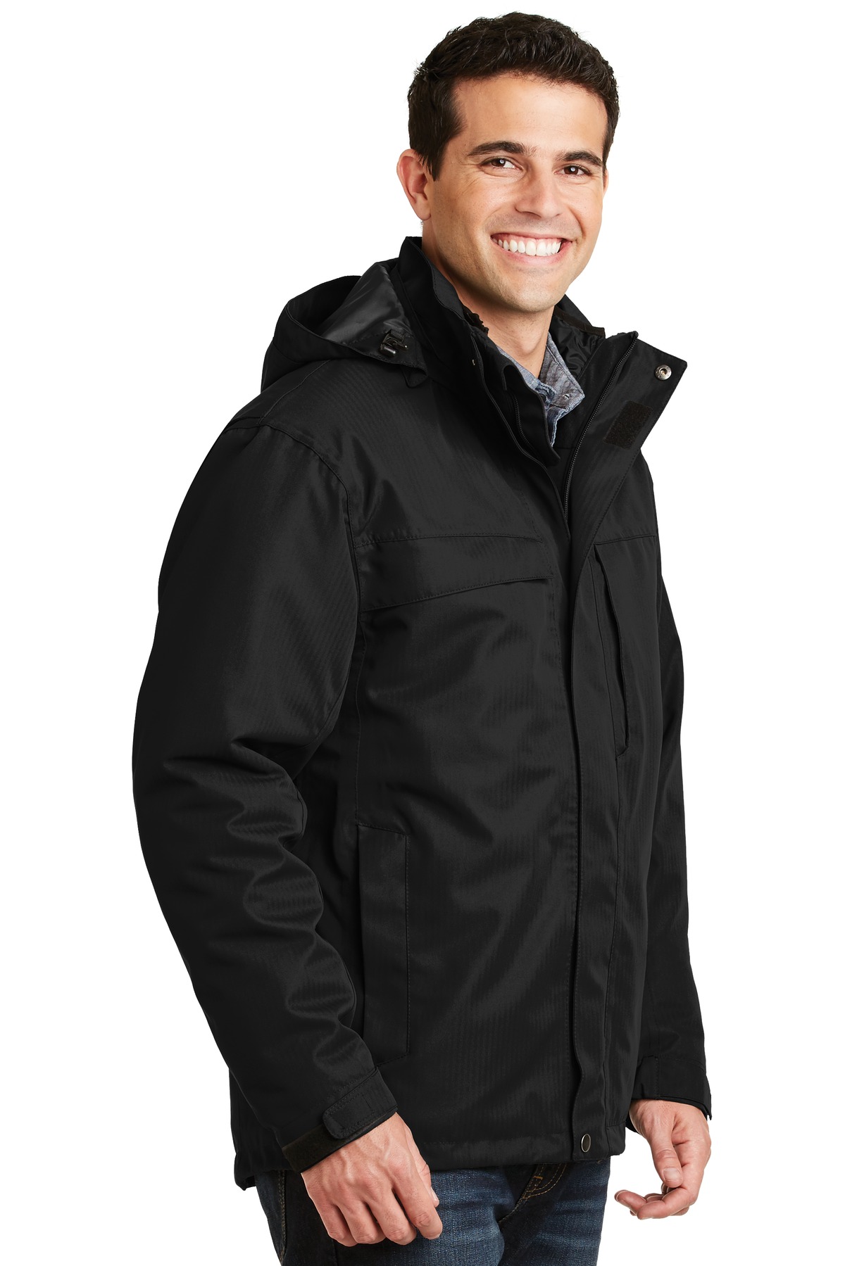 Port Authority Herringbone 3-in-1 Parka.