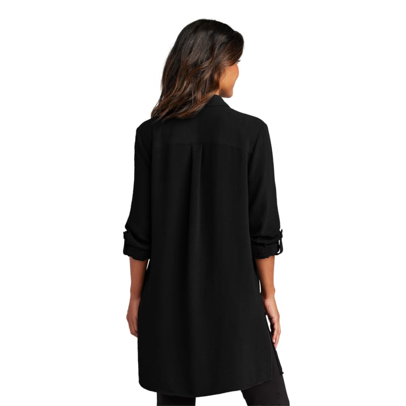 Port Authority Ladies Textured Crepe Long Tunic