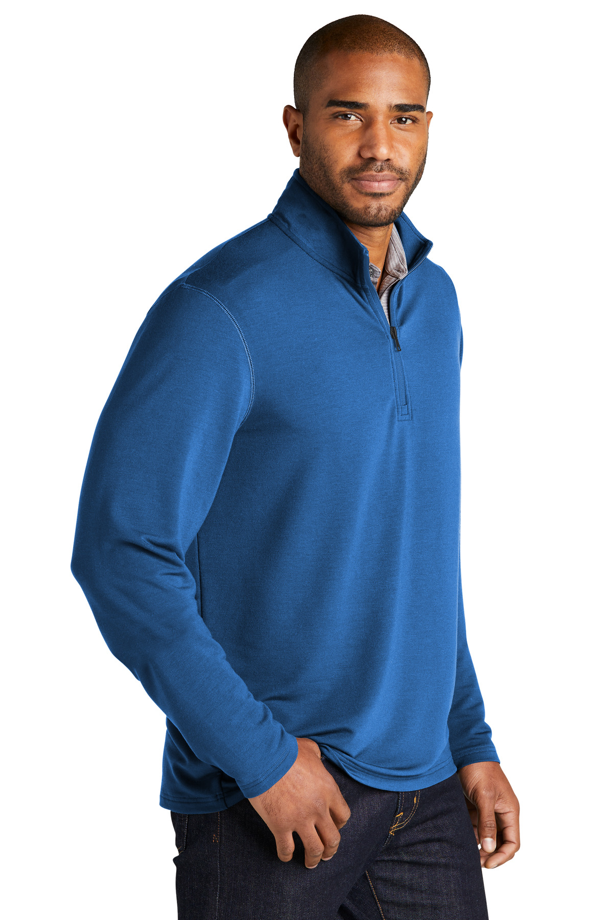 Port Authority Microterry 1/4-Zip Pullover