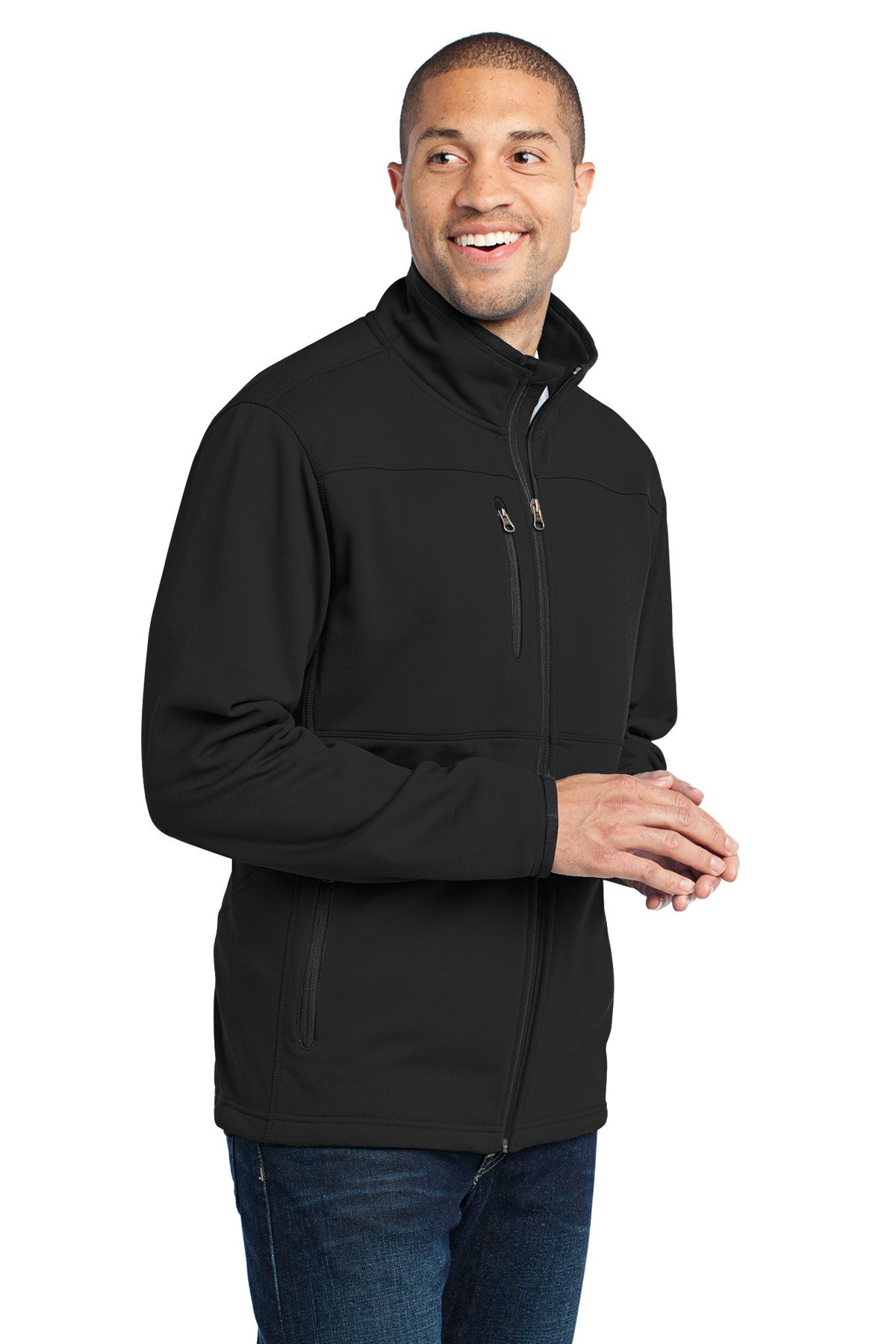 Port Authority Pique Fleece Jacket.