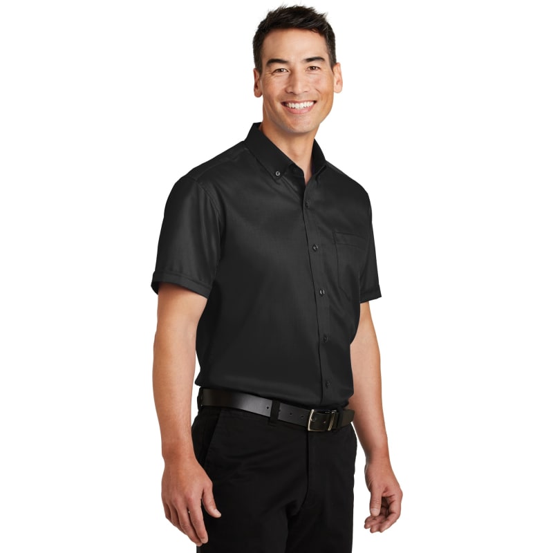 Port Authority Short Sleeve SuperPro Twill Shirt.
