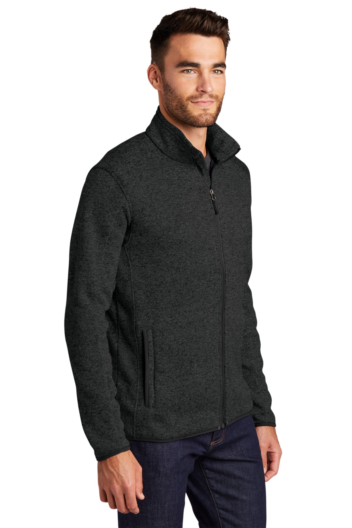 Port Authority Sweater Fleece Jacket.