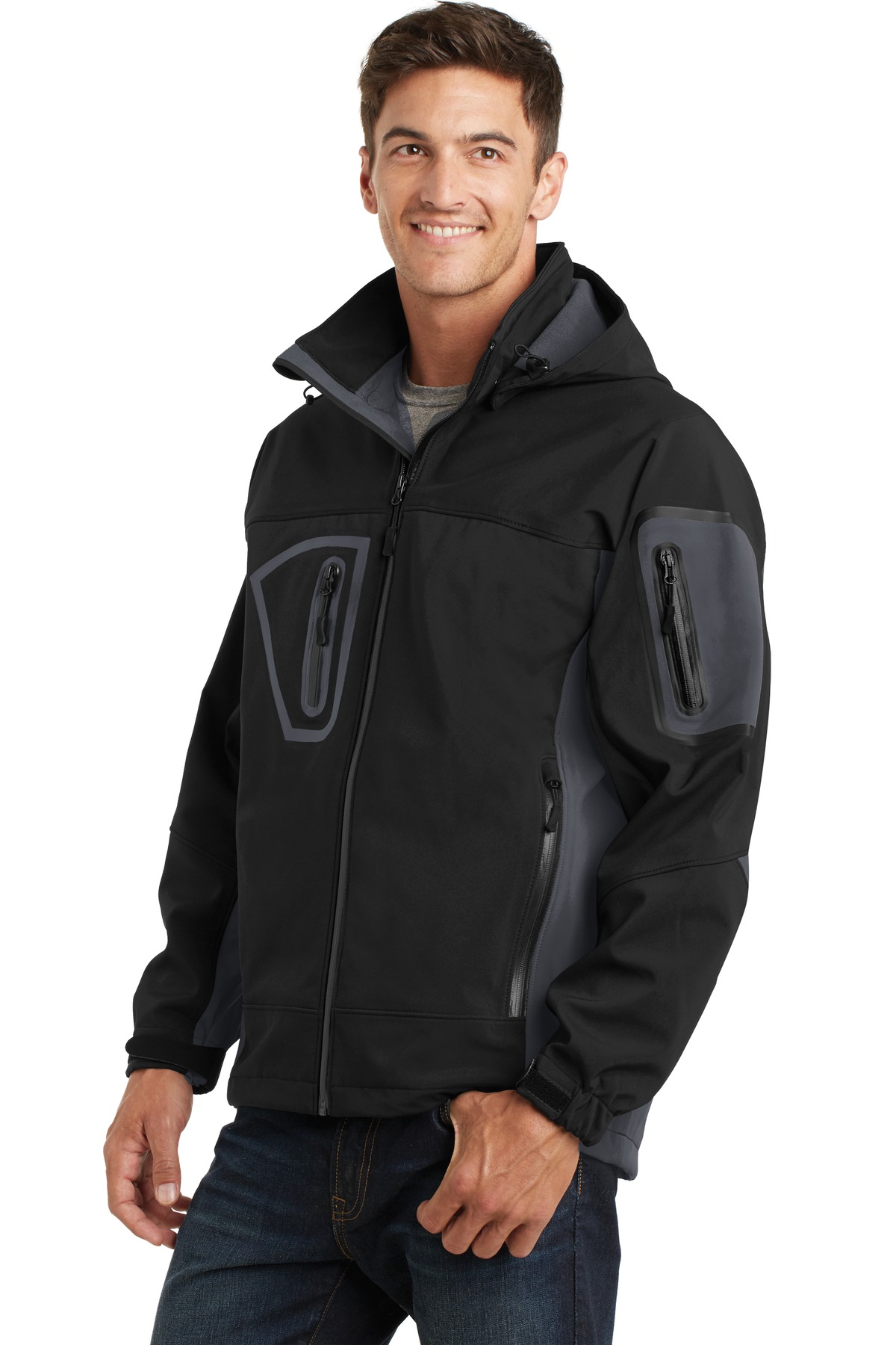 Port Authority Tall Waterproof Soft Shell Jacket.