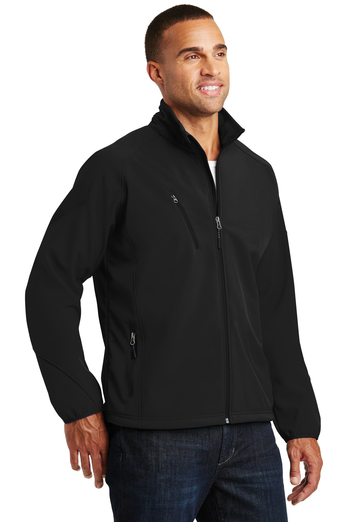 Port Authority Textured Soft Shell Jacket.