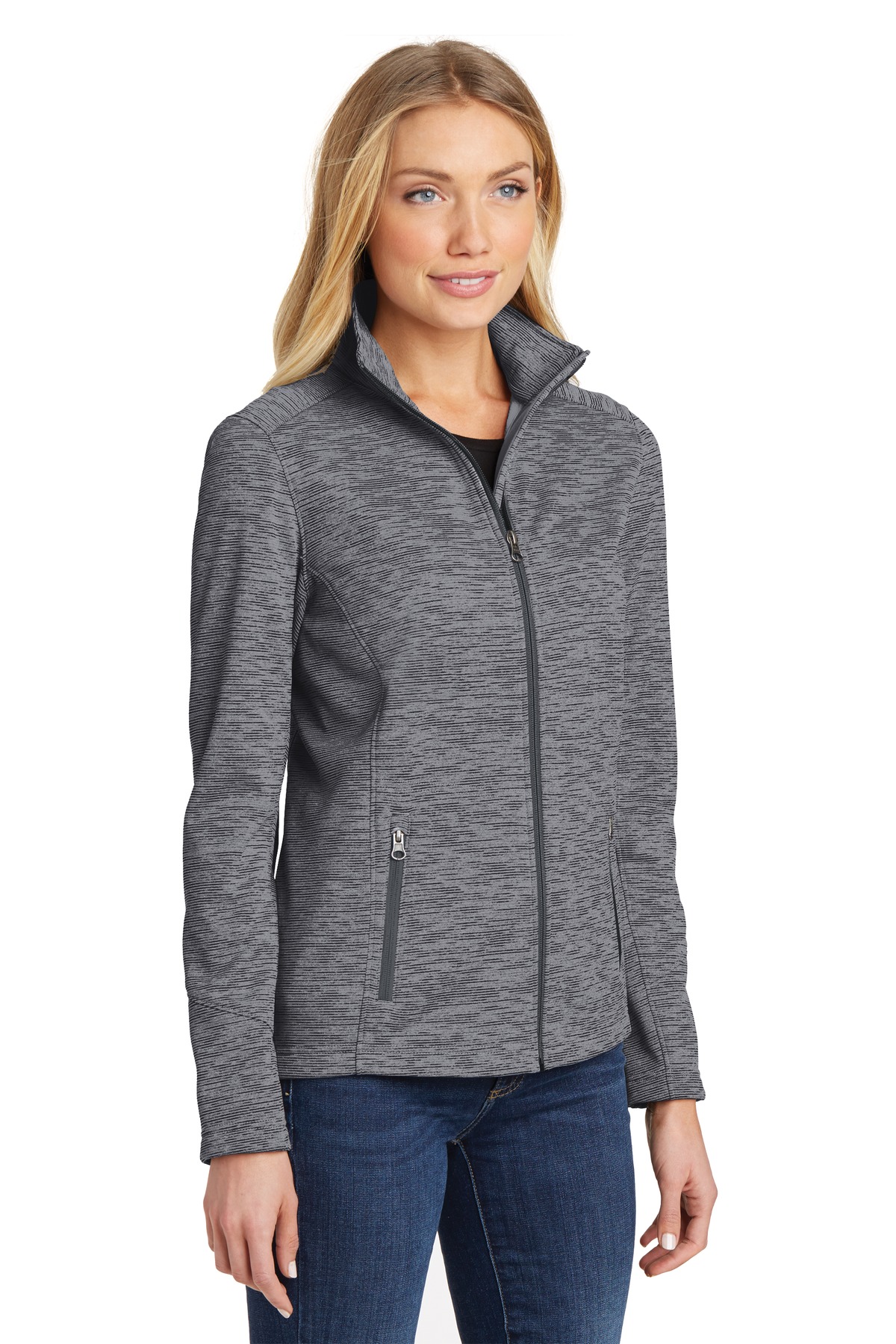 Port Authority Women's Digi Stripe Fleece Jacket.