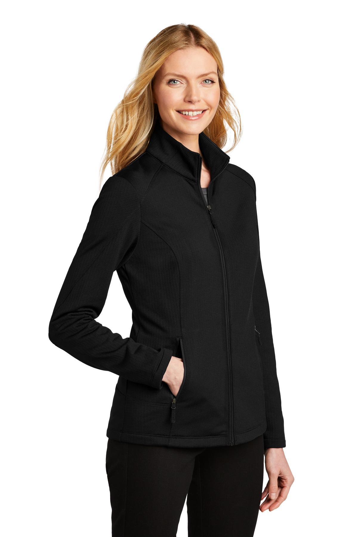 Port Authority Women's Grid Fleece Jacket.