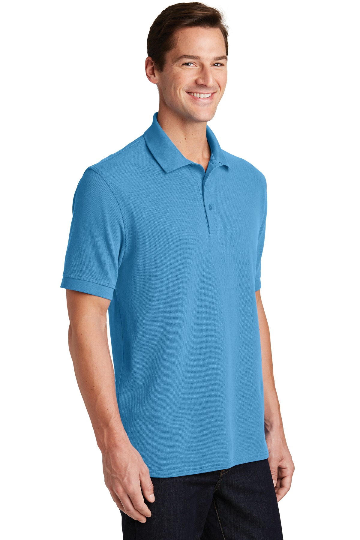 Port & Company Combed Ring Spun Pique Polo.