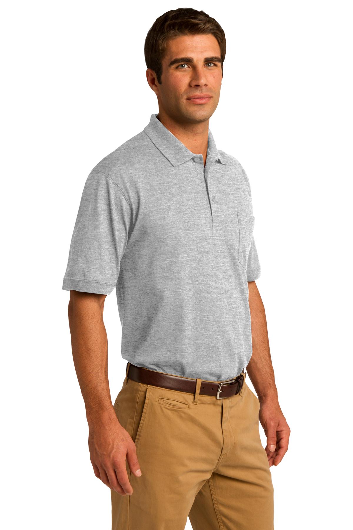 Port & Company Core Blend Jersey Knit Pocket Polo.