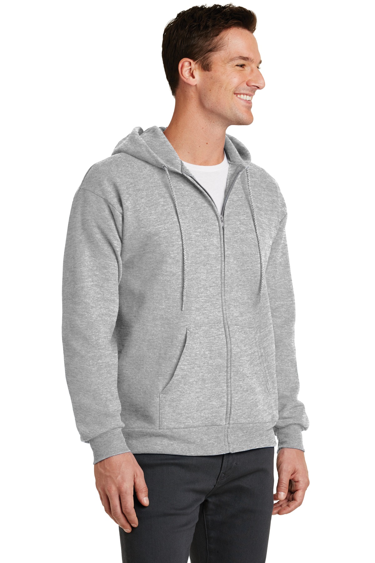 Port & Company - Core Fleece Full-Zip Hooded Sweatshirt.
