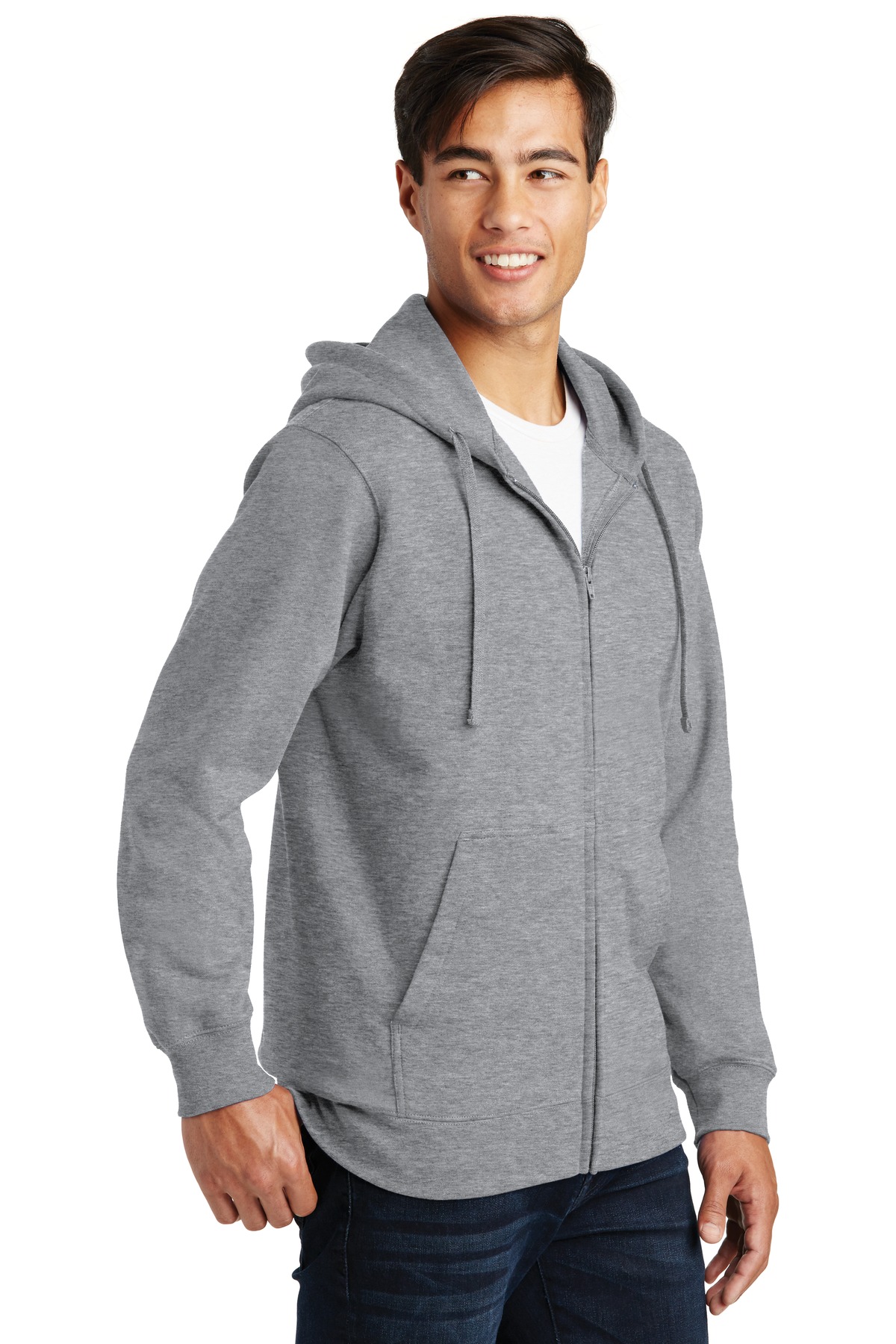 Port & Company Fan Favorite Fleece Full-Zip Hooded Sweatshirt.