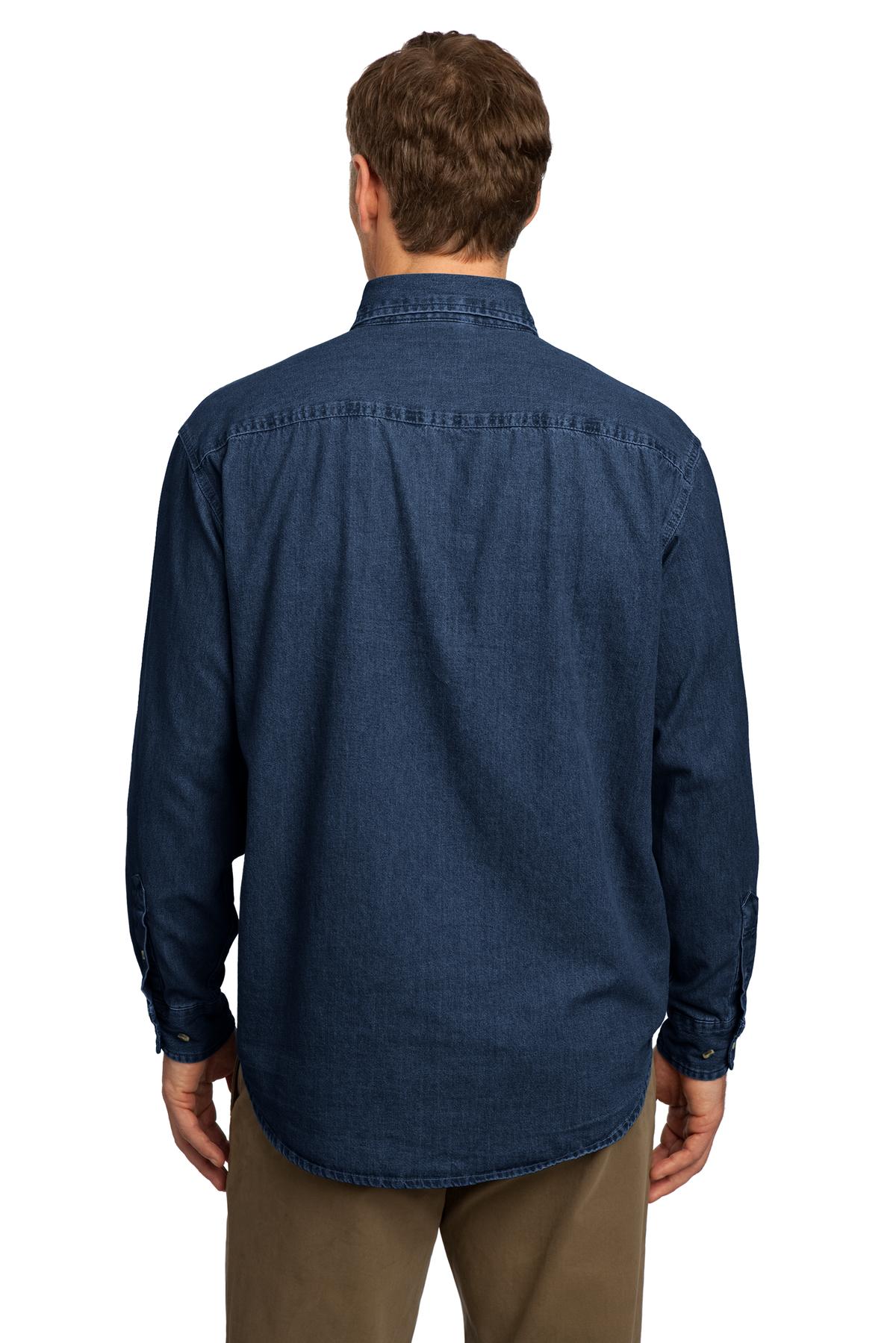 Port & Company - Long Sleeve Value Denim Shirt.