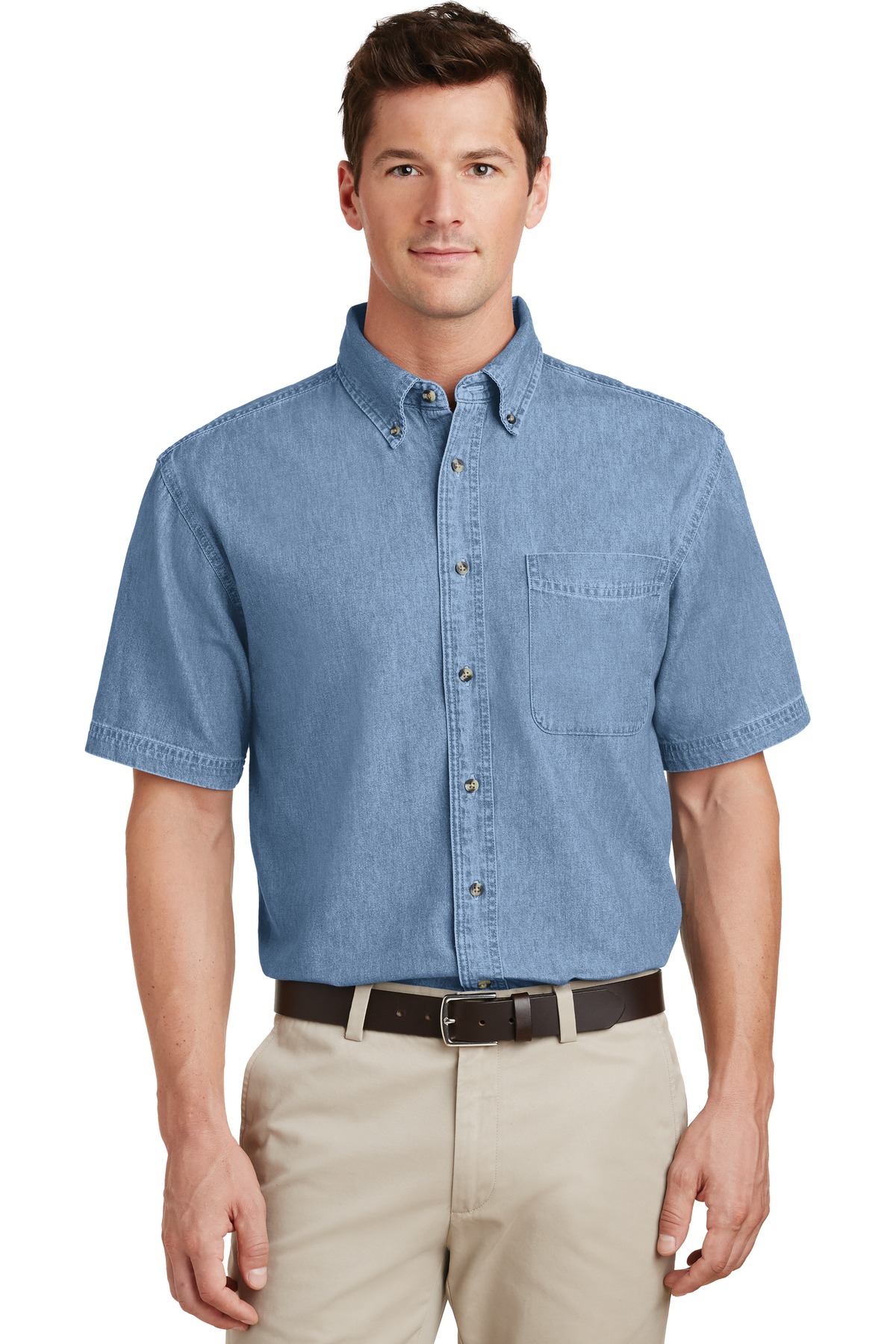 Port & Company - Short Sleeve Value Denim Shirt.