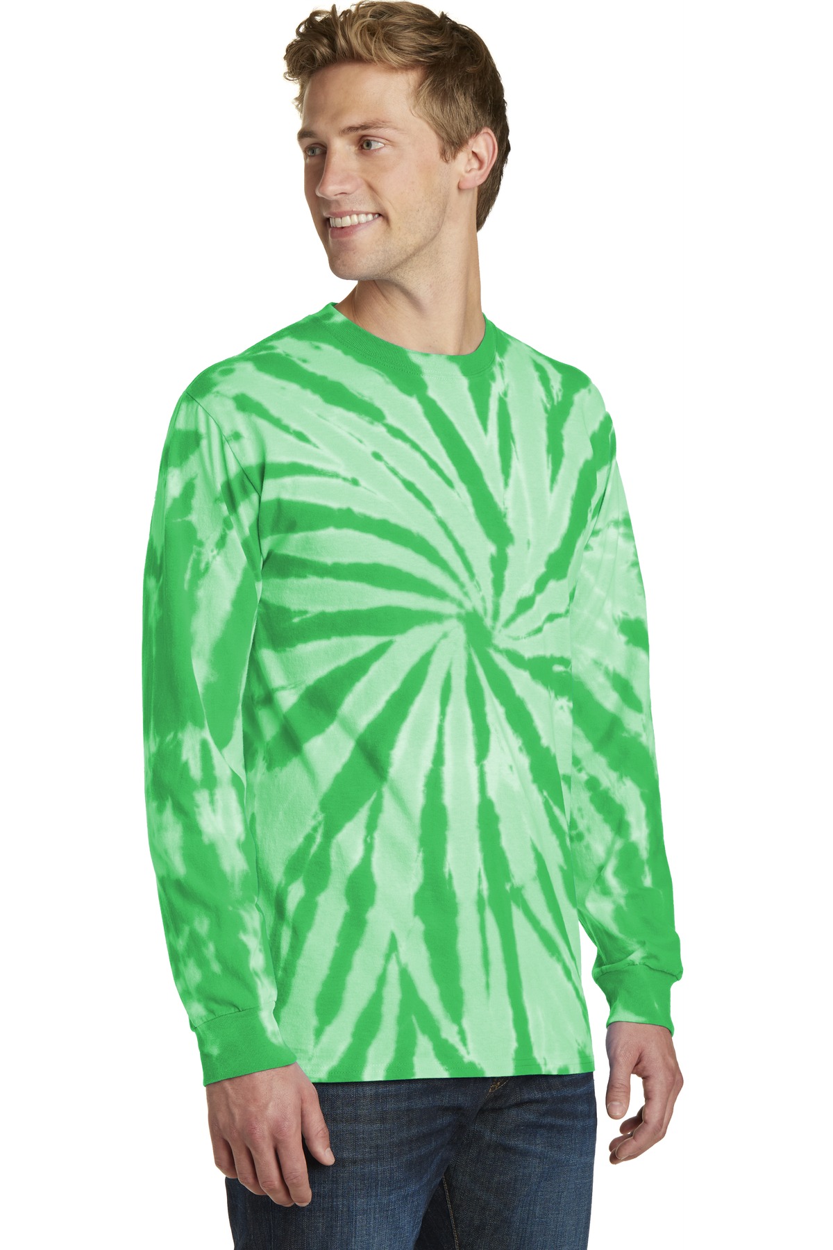 Port & Company Tie-Dye Long Sleeve Tee.