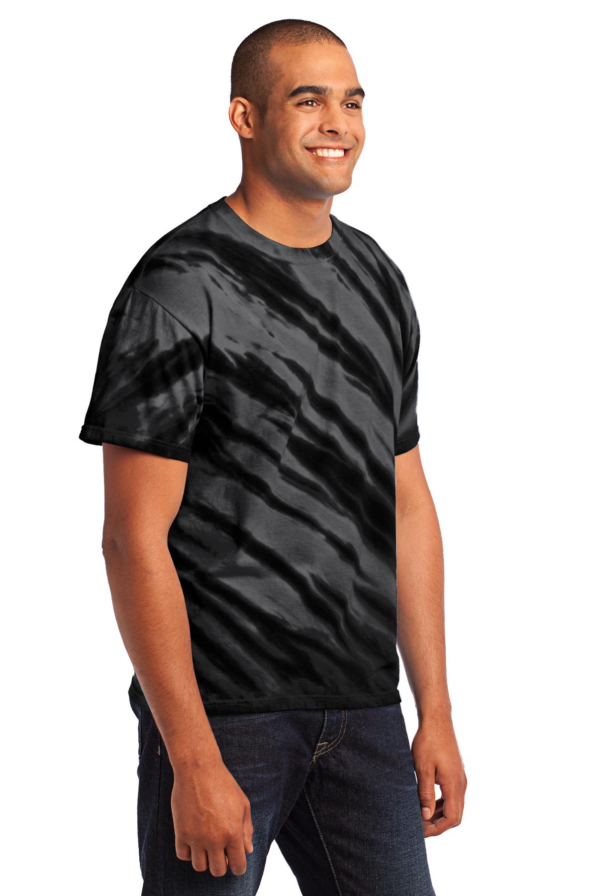 Port & Company - Tiger Stripe Tie-Dye Tee.