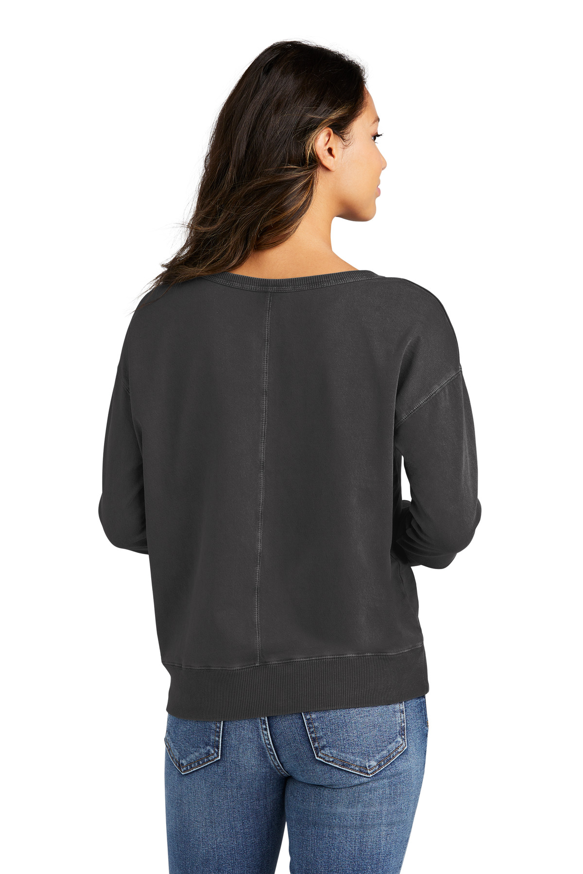 Port & Company Women's Beach Wash Garment-Dyed V-Neck Sweatshirt