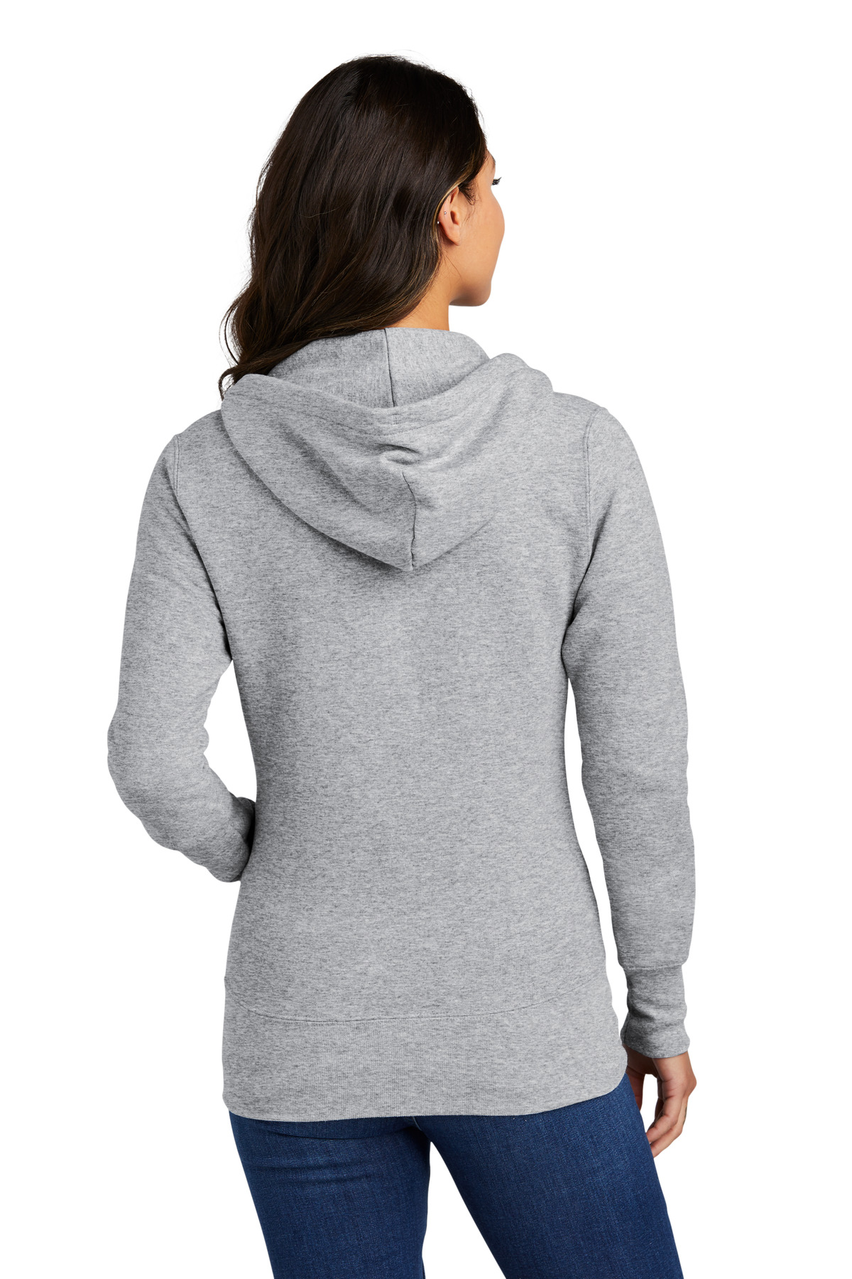 Port & Company Women's Core Fleece Full-Zip Hooded Sweatshirt.