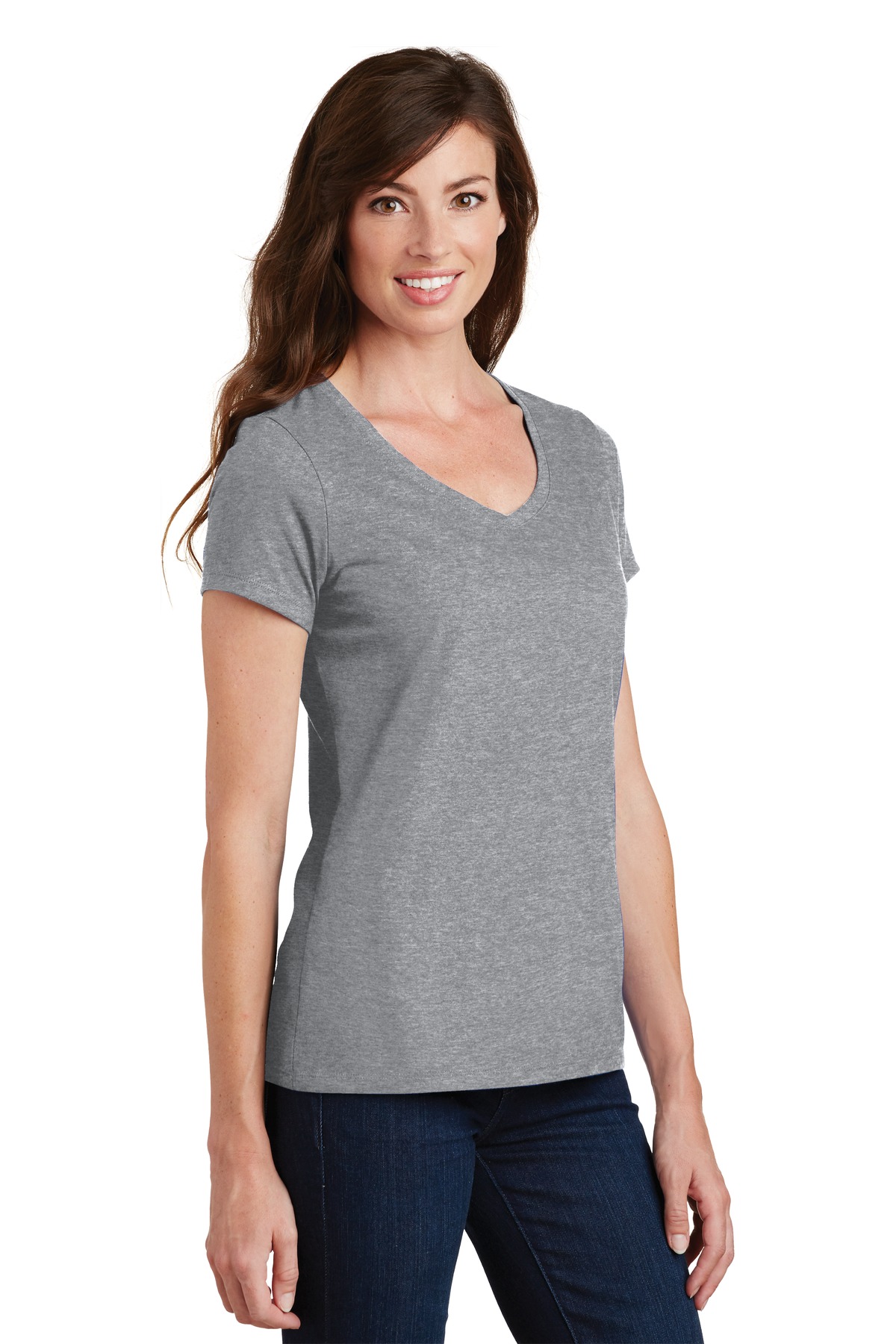 Port & Company Women's Fan Favorite V-Neck Tee.
