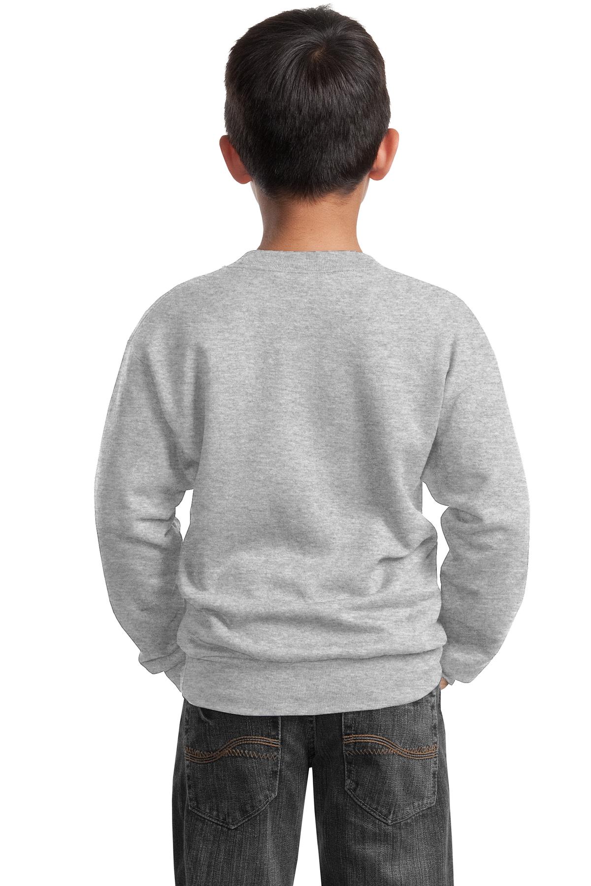 Port & Company Youth Core Fleece Crewneck Sweatshirt.