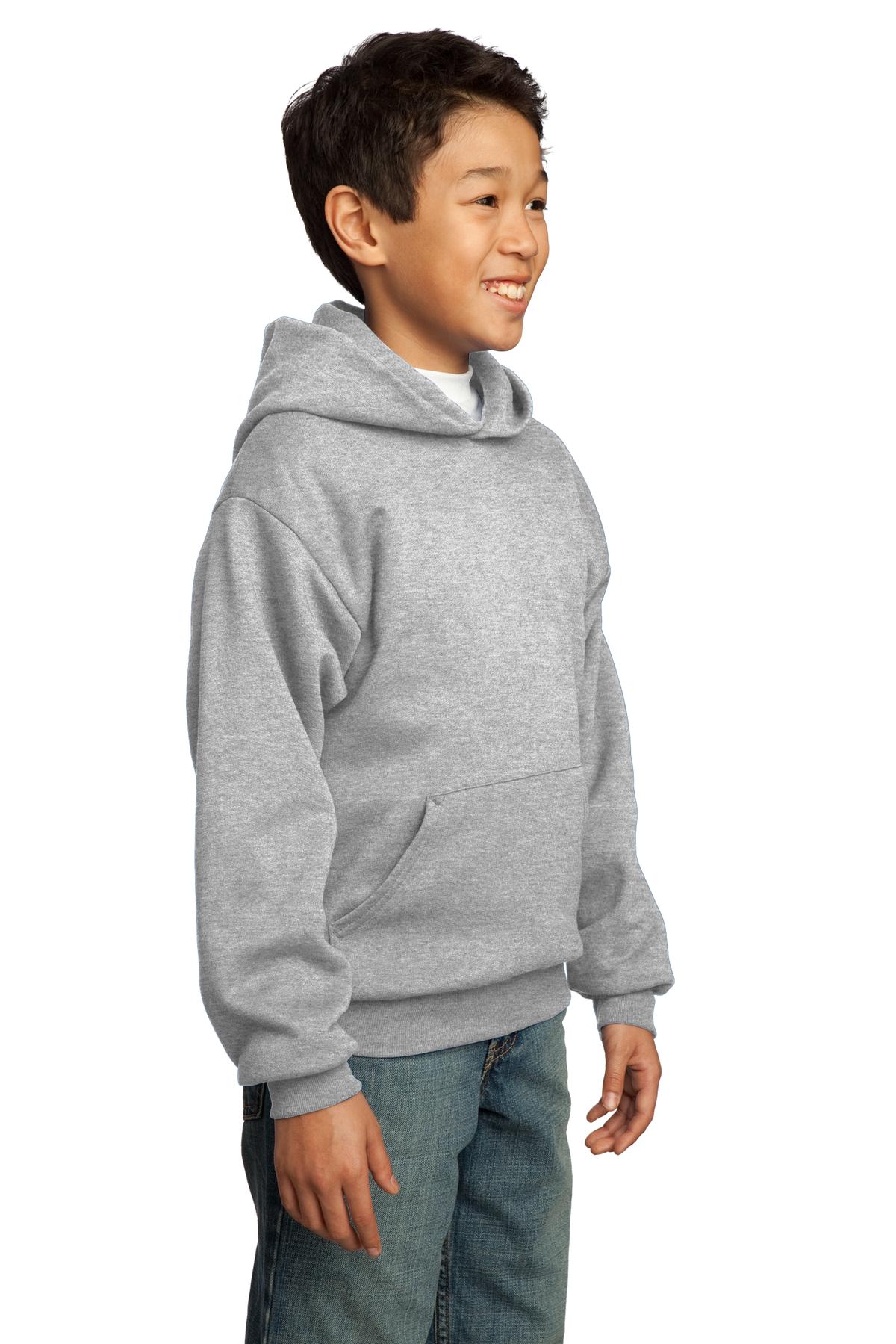 Port & Company - Youth Core Fleece Pullover Hooded Sweatshirt.