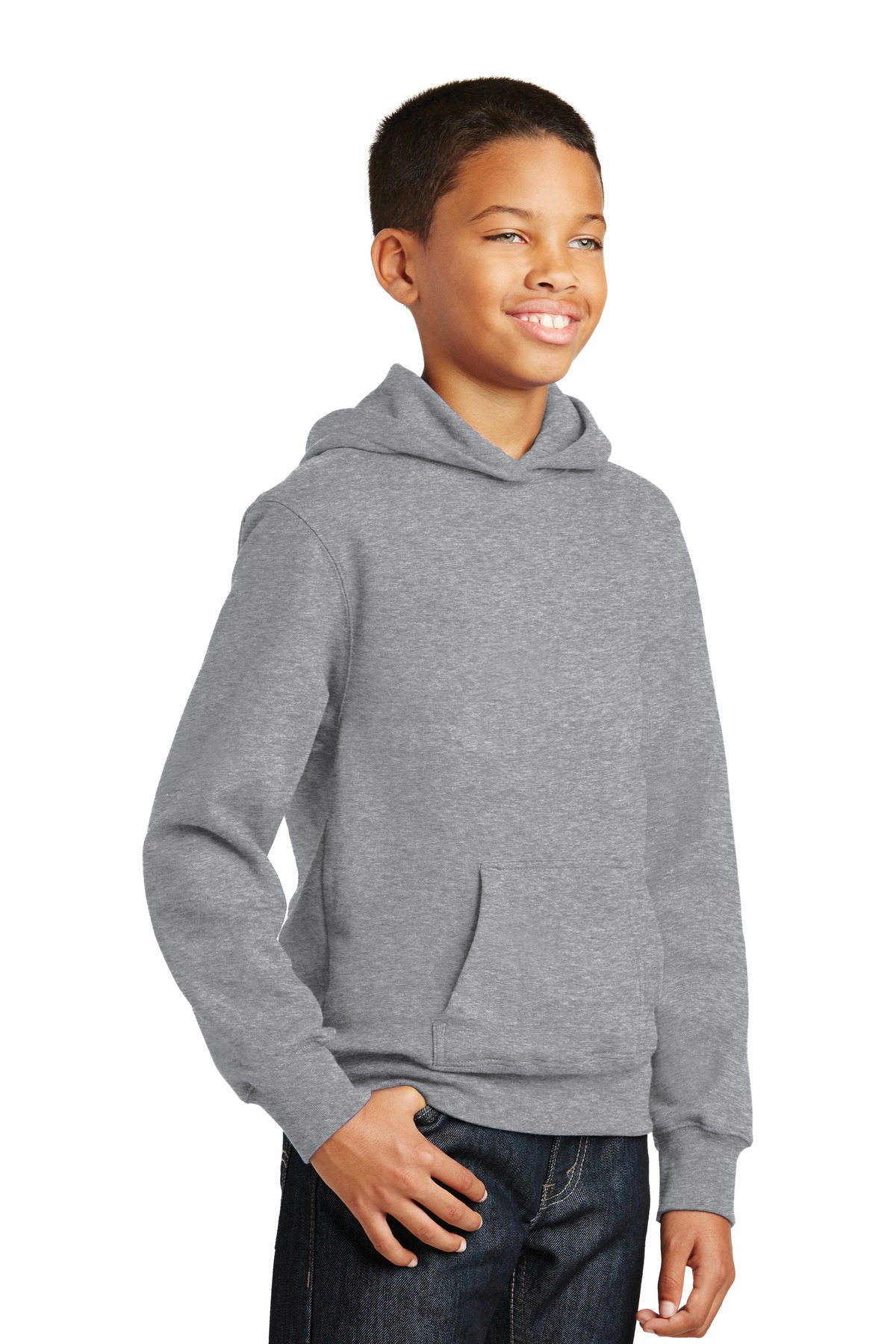 Port & Company Youth Fan Favorite Fleece Pullover Hooded Sweatshirt.