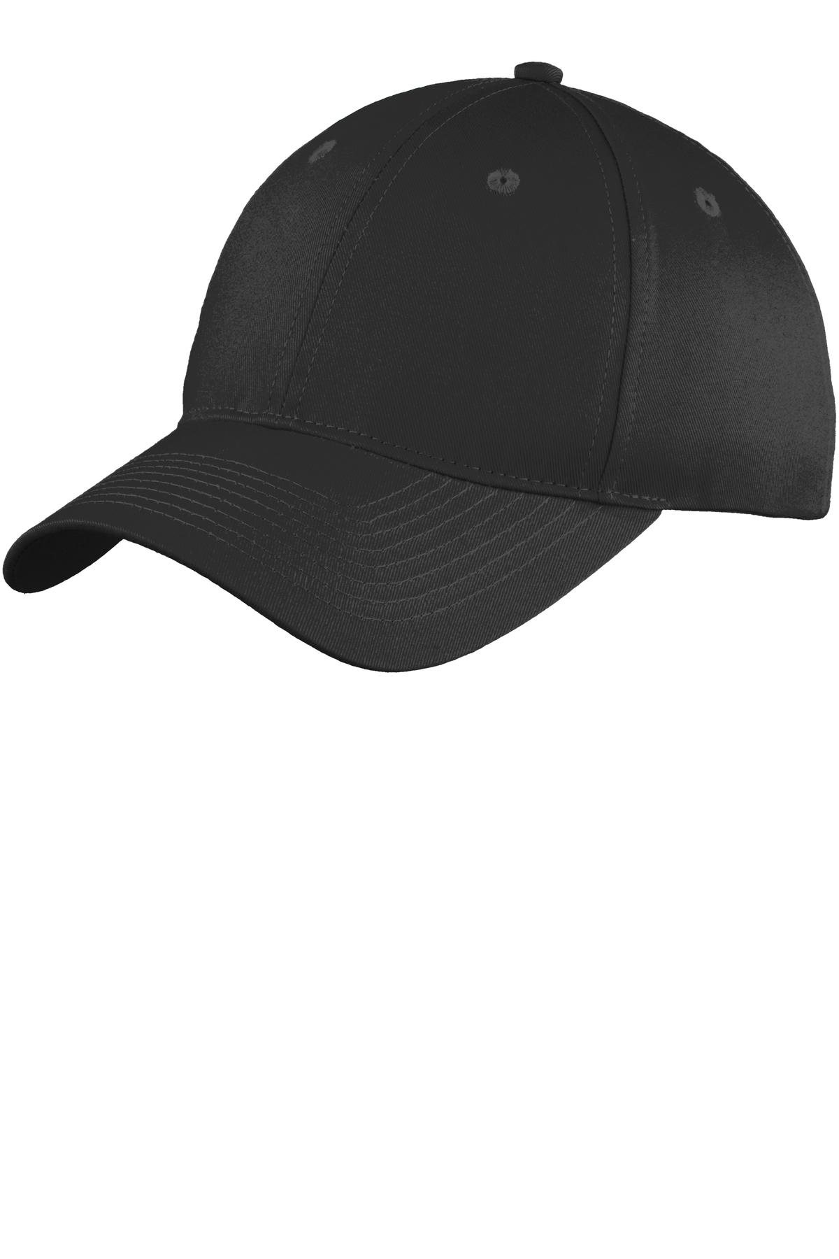 Port & Company Youth Six-Panel Unstructured Twill Cap.