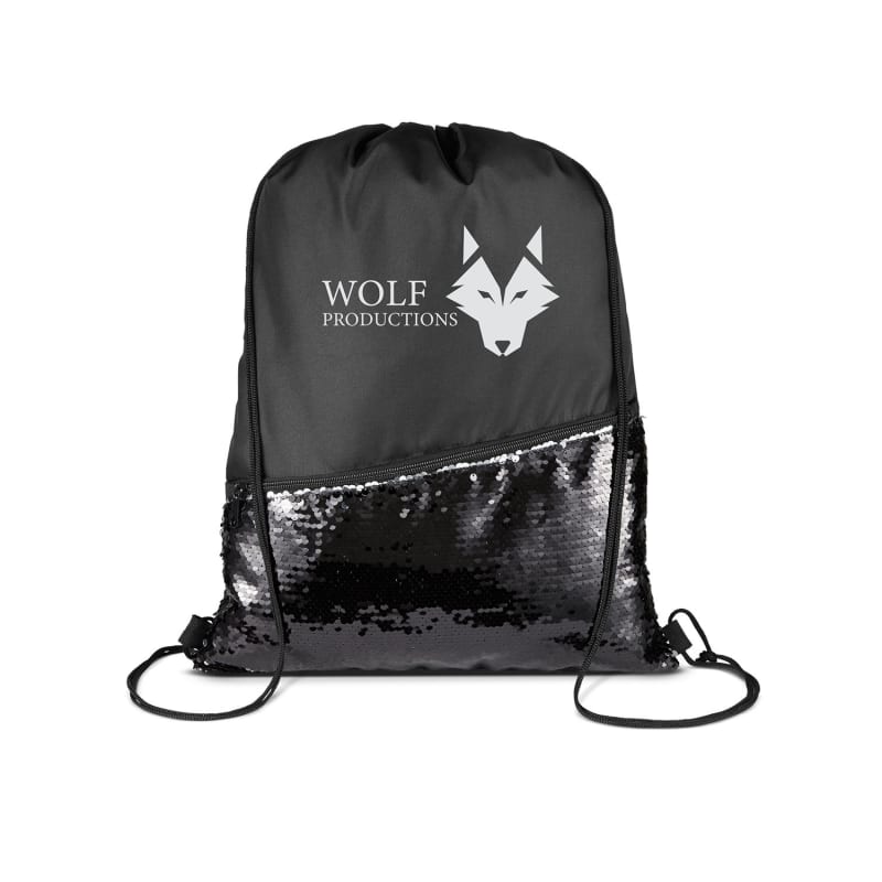 Sequin best sale drawstring backpack