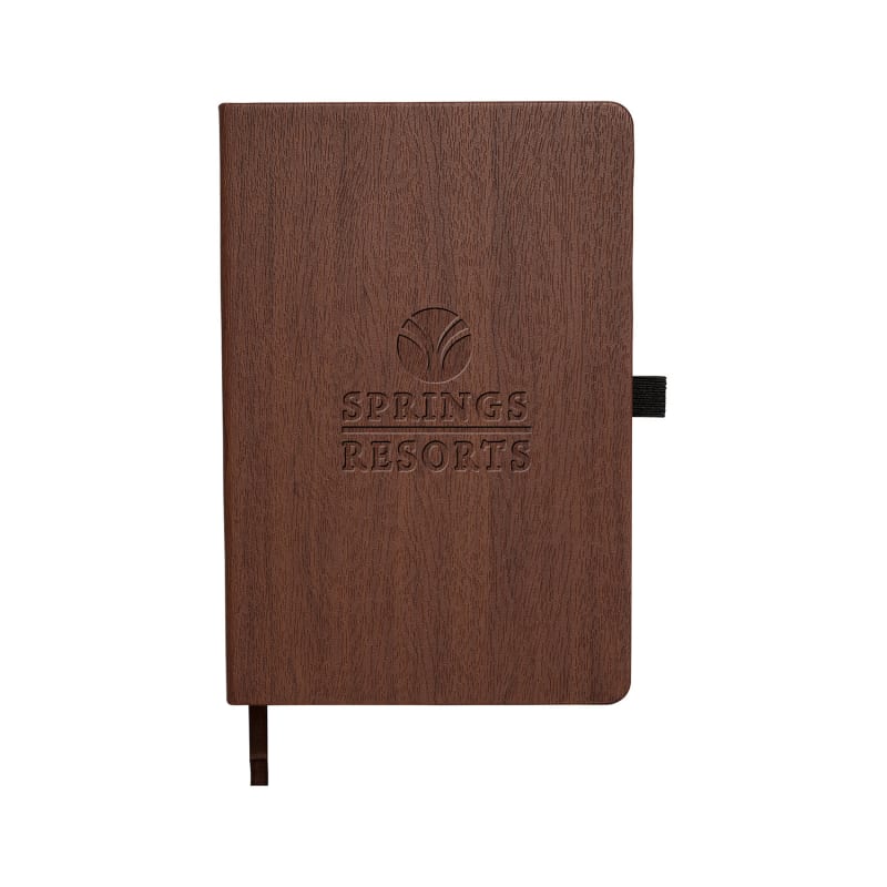 5.7" X 8.46" Woodgrain Texture Journal Notebook