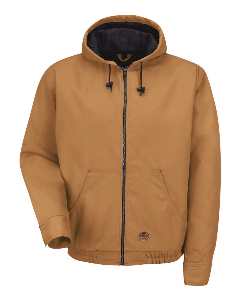 Red Kap Men's Blended Duck Zip-Front Hooded Jacket - JD20