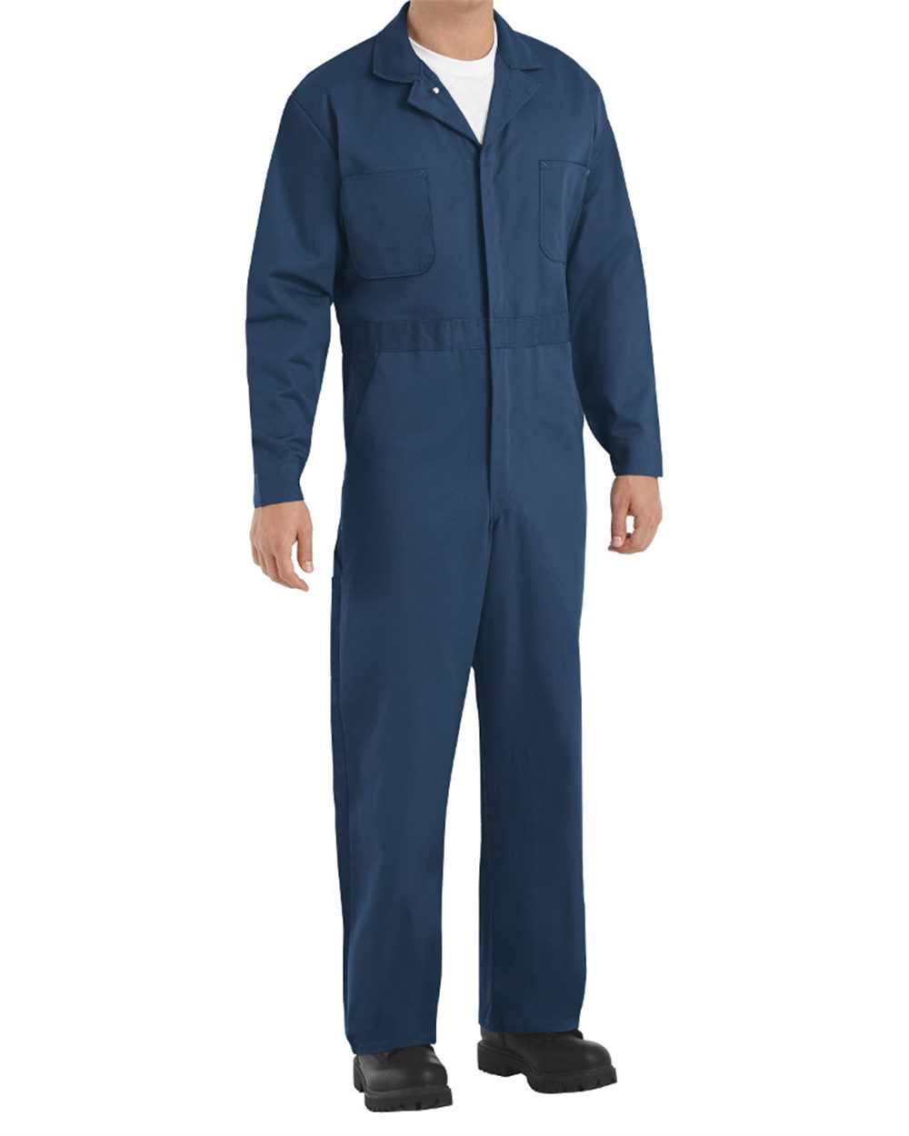 Red Kap Men's Extended Sizes Button-Front Cotton Coveral - CC16EXT