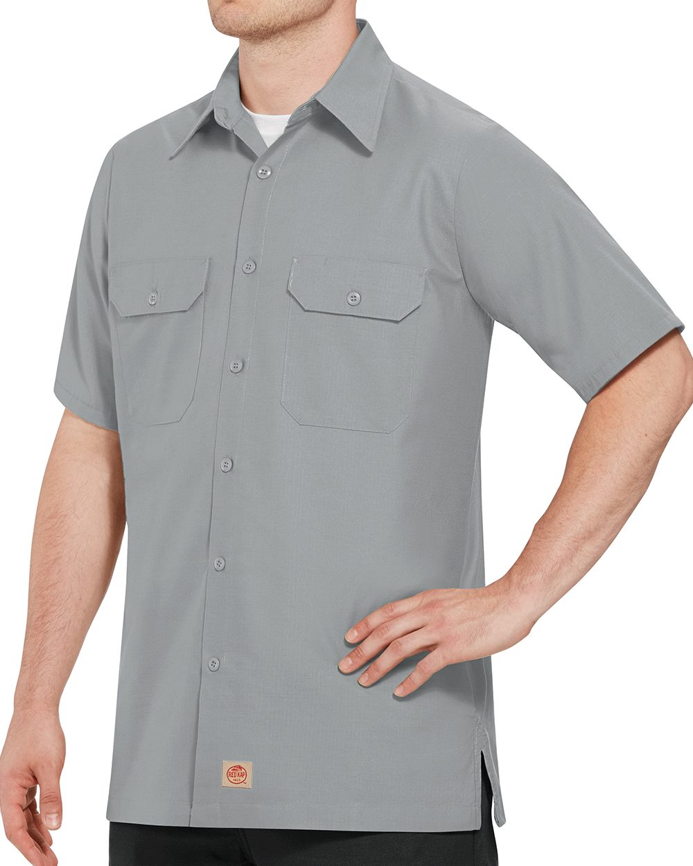 Red Kap Men's Ripstop Short Sleeve Work Shirt - SY60