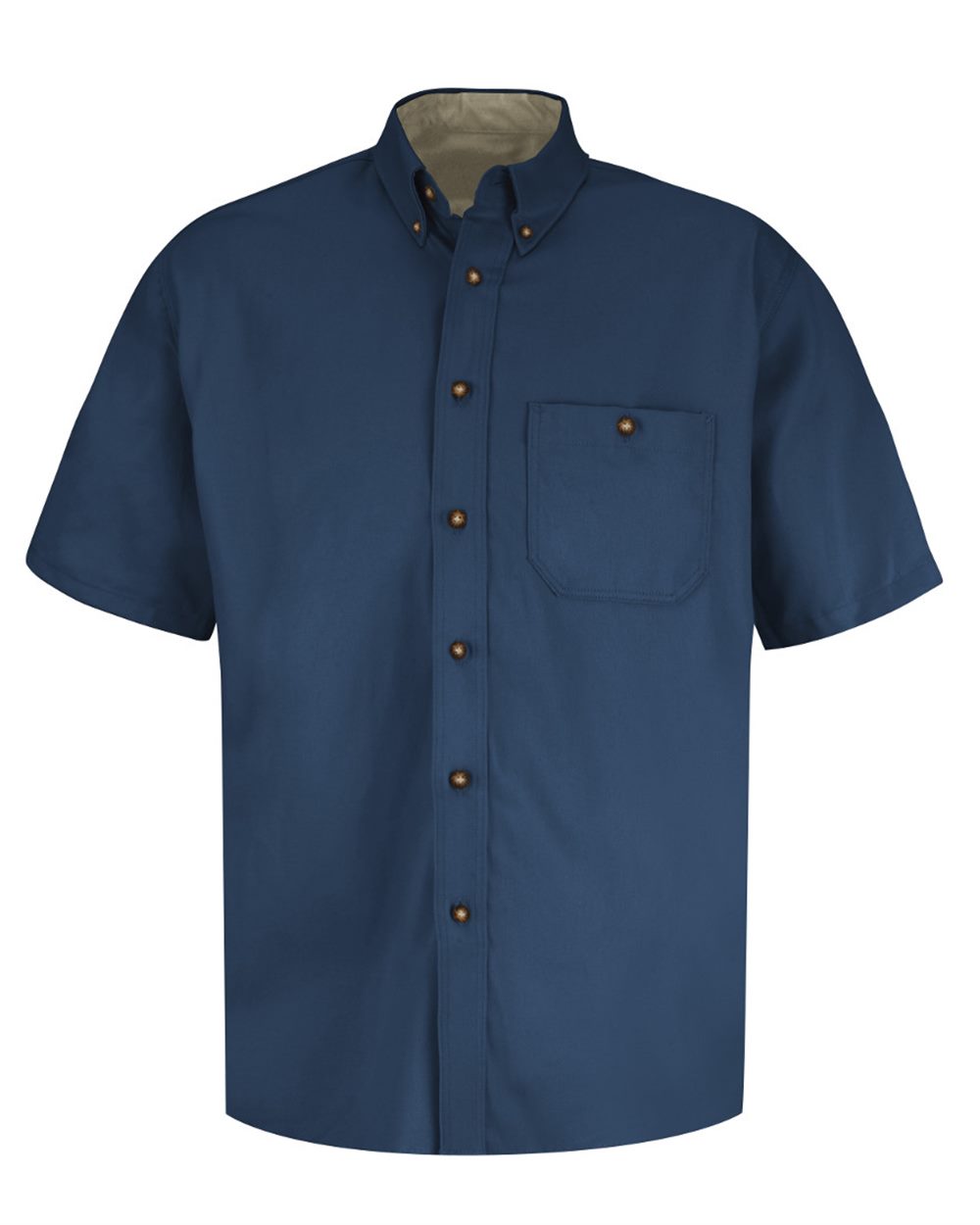 Red Kap Men's Short Sleeve 100% Cotton Dress Shirt - SC64