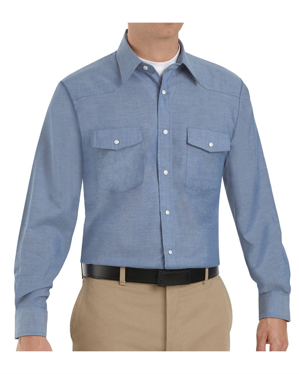Red Kap Men's Tall Deluxe Western Style Long Sleeve Shirt - SC14T