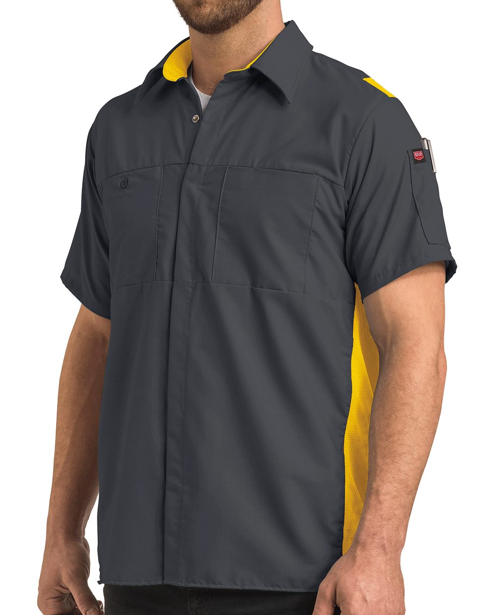 Red Kap Men's Tall Performance Plus Short Sleeve Shirt With Oilblok Technology - SY42T