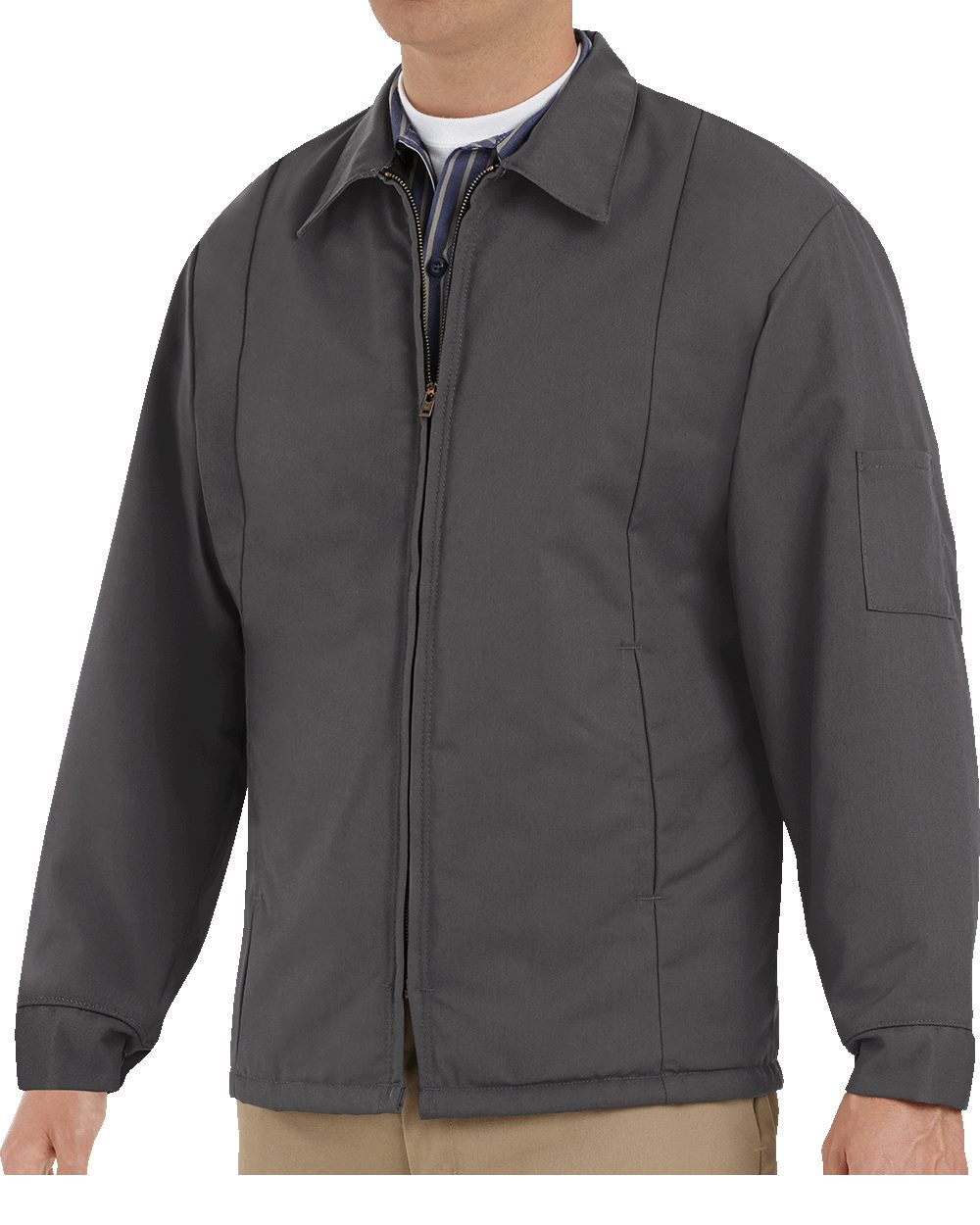 Red Kap Men's Tall Perma-Lined Panel Jacket - JT50T