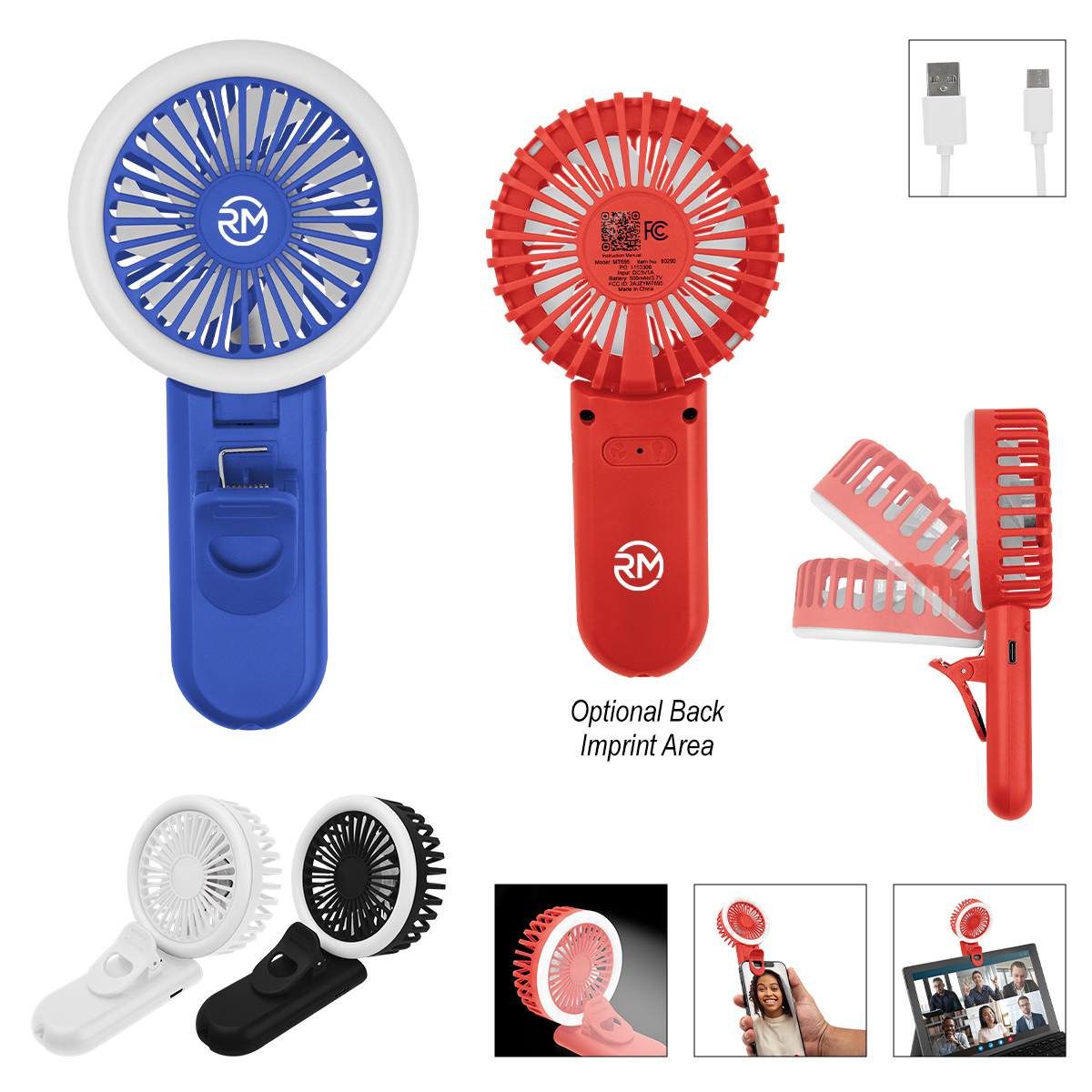 Ring Light Fan For Phone & Laptop