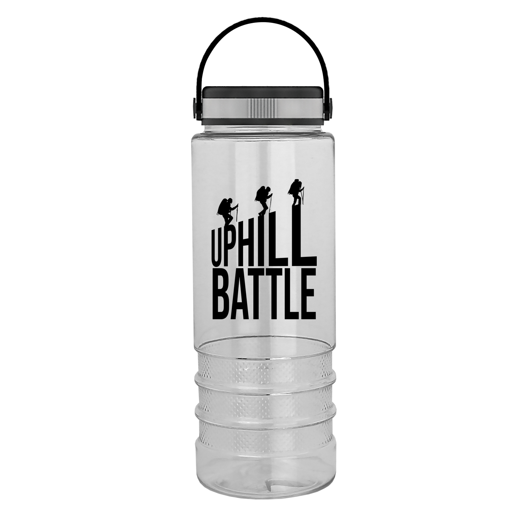 Salute - 24 Oz. Transparent Bottle With EZ-Grip