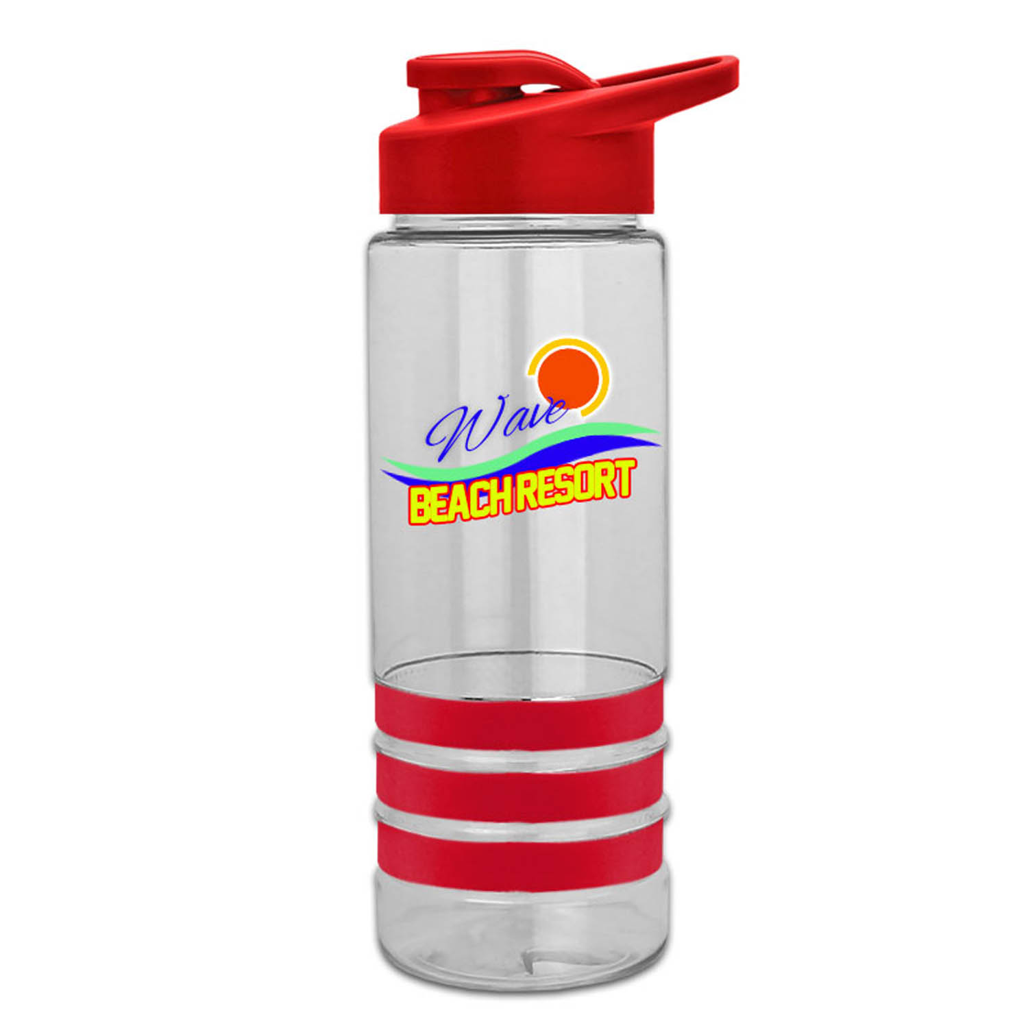 Sergeant Stripe - 24 Oz. Tritan Bottle With Drink Thru , Stripe Bands, And Digital Imprint