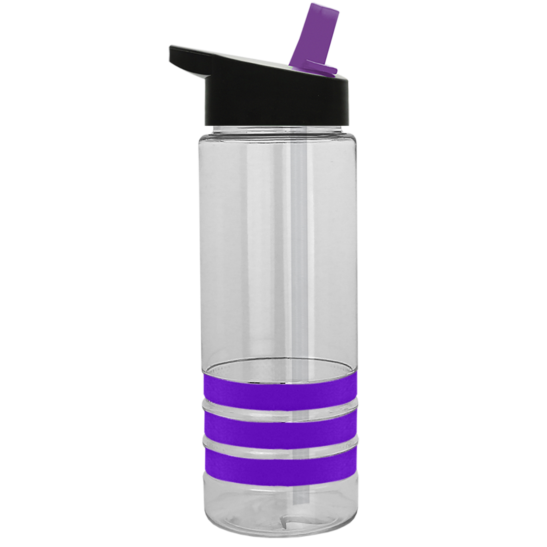 Sergeant Stripe - 24 Oz. Tritan Bottle With Flip Straw And Stripe Bands