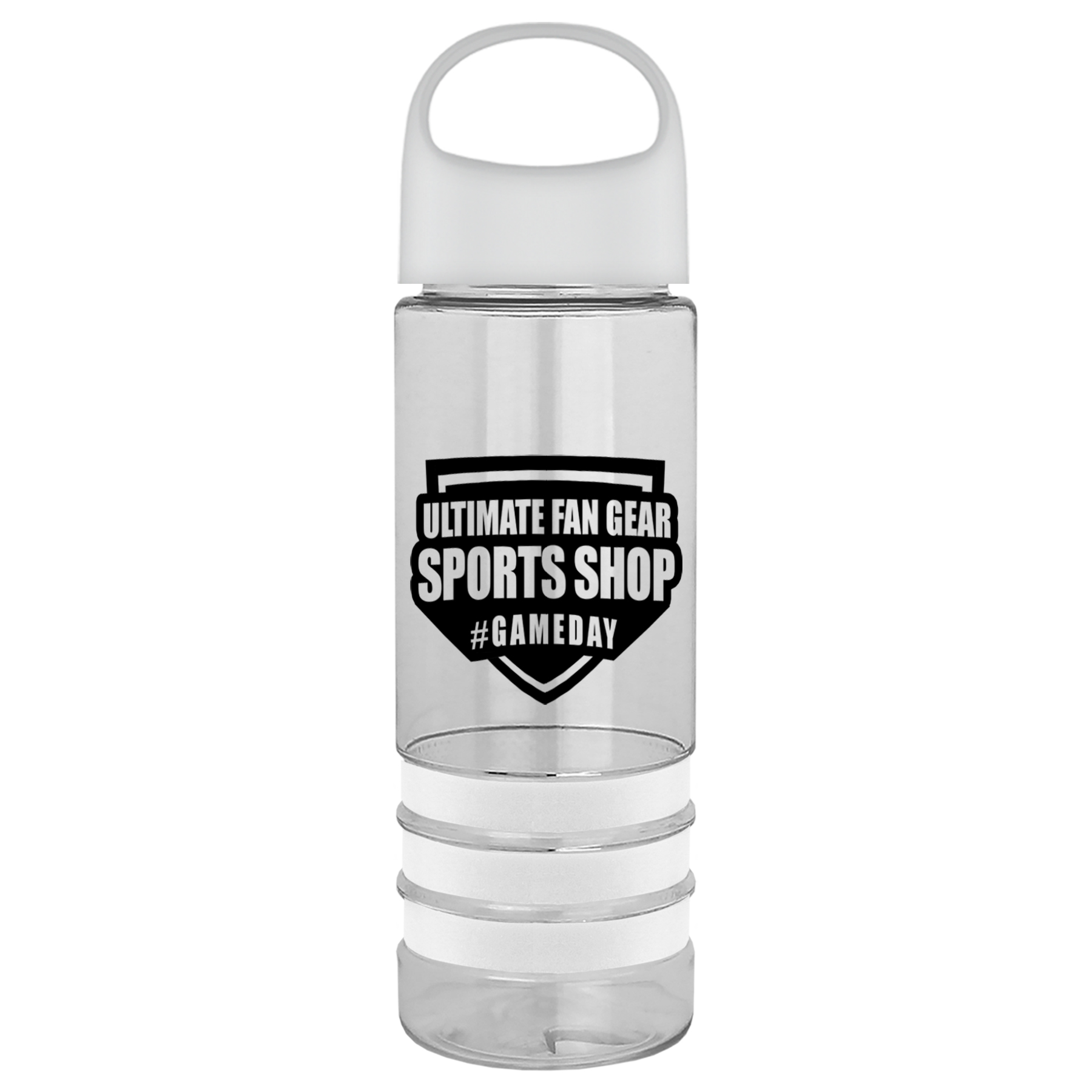 Sergeant Stripe - 24 Oz. Tritan Bottle With Oval Crest And Stripe Bands