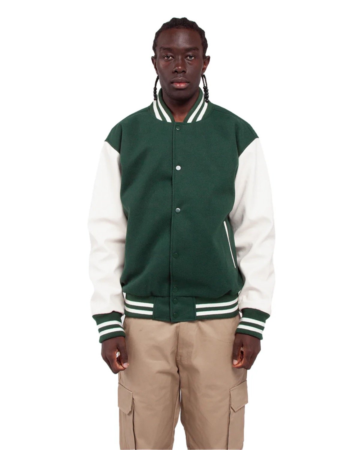 Shaka Wear Men's Letterman Jacket