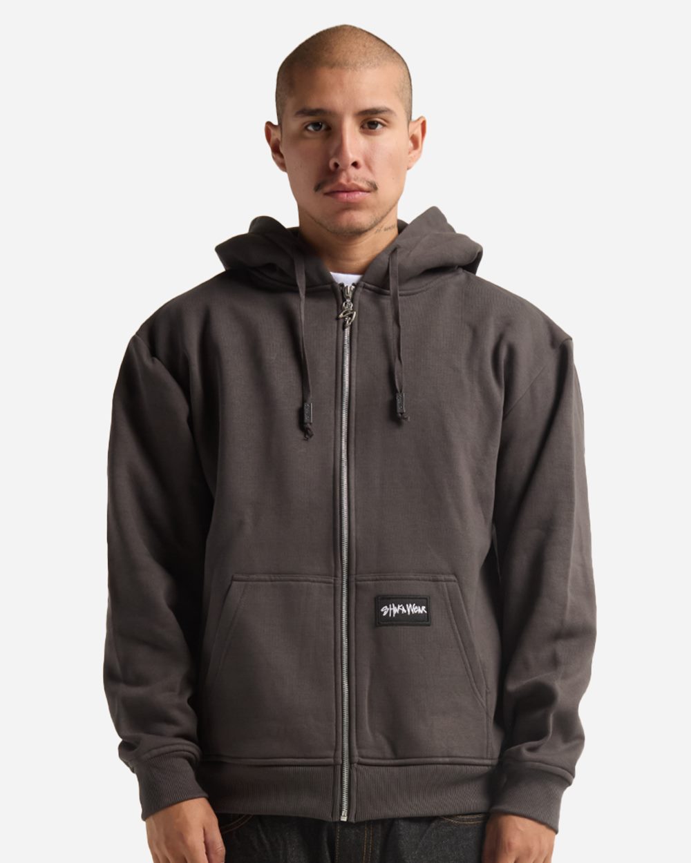 Shaka Wear Unisex Essential Super Heavyweight Full-Zip Hooded Sweatshirt - SHEHZ