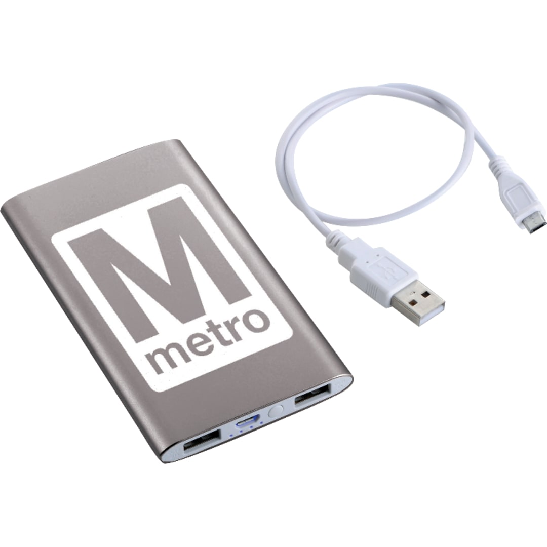 Sleek Aluminum 4000 MAh Power Bank