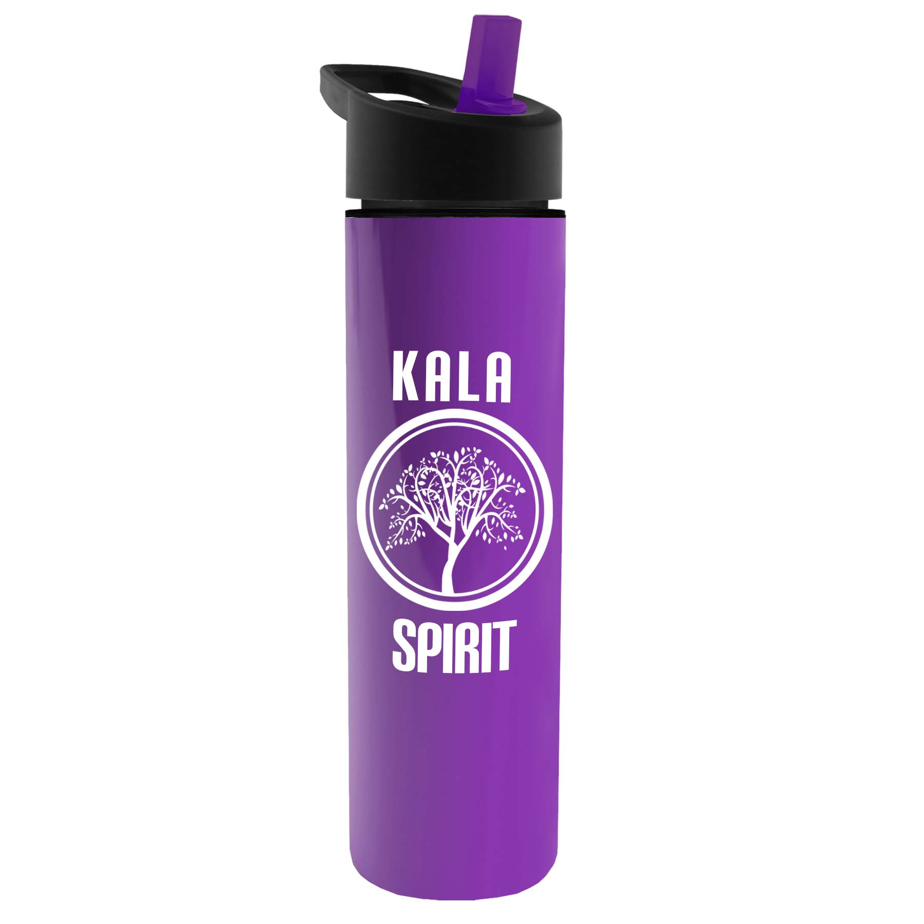 Slim Travel Tumbler - 16 Oz. Double Wall Insulated With Flip Straw