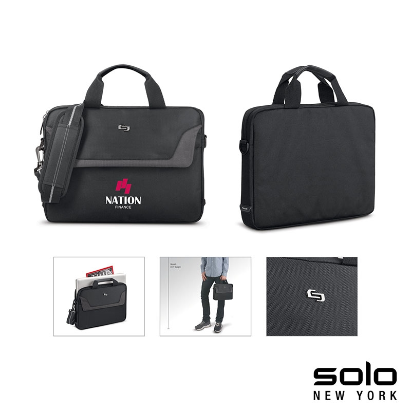 Soar 16 Inch Laptop Slim Brief- Black - Black - CX1173LB86L