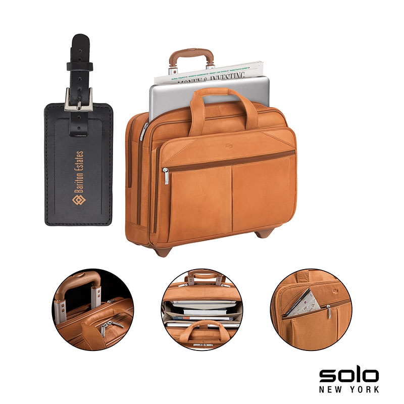 Solo New York Solo New York Walker Leather Rolling Case