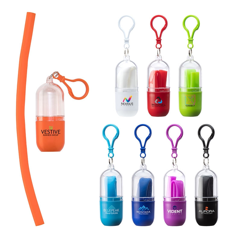 Sovrano Bellini Silicone Straw In Capsule Case