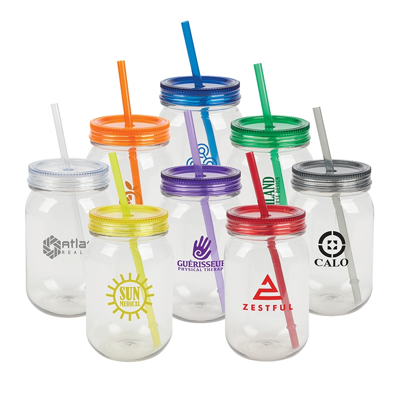 Sovrano Bootlegger II 27 Oz. RPET Mason Jar Tumbler