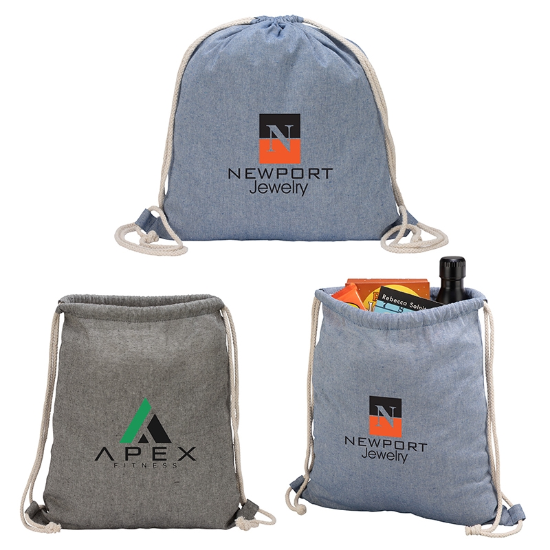 Sovrano Huron Recycled Cotton Drawstring Tote