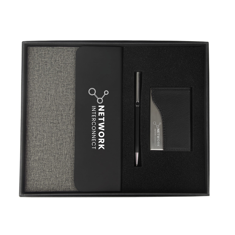 Sovrano Regal Journal, Pen & Card Case Gift Set