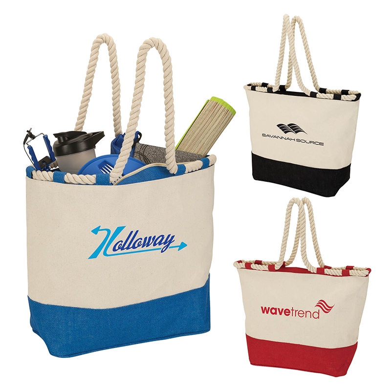 Sovrano Totes Barcelona Canvas & Jute Tote